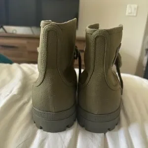 Celine Homme Patapans Logo- Appliqued Canvas Boot lightly worn Celine Homme Patapans Logo- Appliqued Canvas | Mercari main image 4